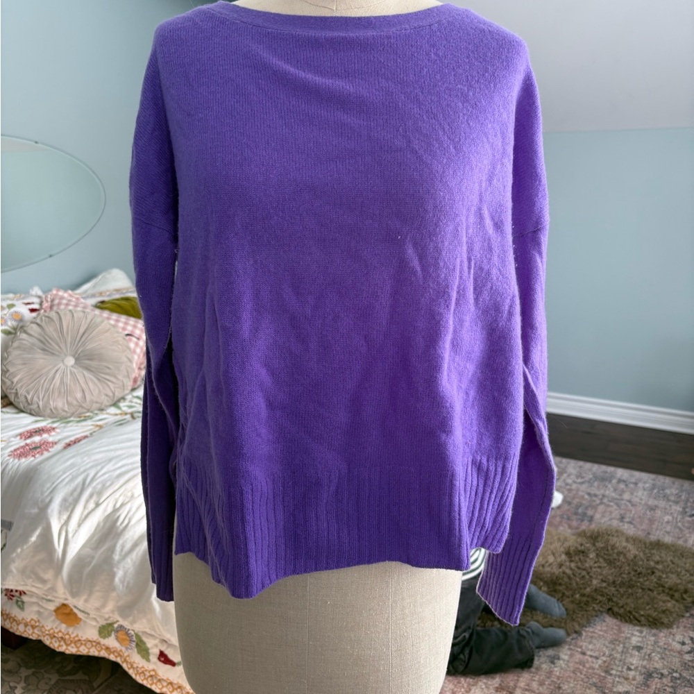 Anthropologie Boat Neck Cashmere Sweater